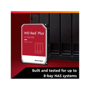 Western Digital Red Plus 4TB NAS Internal Hard Drive, 3.5-Inch, SATA 6Gb/s, 5400 RPM, 256MB Cache, WD40EFPX