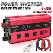 LVYUAN DX-GAX3000W 3000 Watts 6000 Watts Modified Sine Wave Power Inverter DC 12V to AC 110V 120V Car