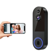 Modespin 1080p Wireless Wi-Fi Video Doorbell Camera with Night Vision Two-Way Audio