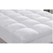 Allswell WMT-ASWTP-QN Ultra Plush Pillow Top Mattress Topper, White, Queen