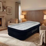 MaisonAir 20in Twin Airbed with Electric Pump, Waterproof, Puncture Resistant, Premium Flocked Top, Durable PVC Sides, INF-0074