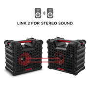 ION Tailgater Tough Portable Wireless Speaker, 65W, Bluetooth 5.3, IPX5 Water-Resistant, Rechargeable Battery, FM Radio, Stereo Link, Black, TLGATERTGHX
