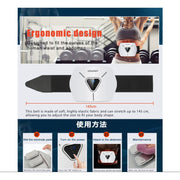 WaJiu ABS Abdominal Training Belt, 3D Ergonomic Fitness Muscle Trainer, 8 Modes, 30 Levels, Rechargeable, Gray