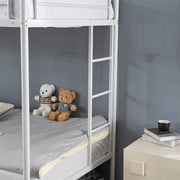 Zimtown BB-WH-TR500 Twin over Twin Bunk Bed with Trundle, White