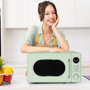Magic Chef Retro Countertop Microwave, 0.7 Cu Ft, 700W, Mint Green, MC77CMM