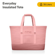 Rtic Outdoors Everyday Insulated Tote Bag, 35 Liter Cooler Bag, Leak-Resistant Interior, Waterproof Exterior, Fits 58 Cans, Black