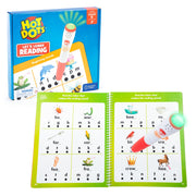 Educational Insights Hot Dots Let's Learn Kindergarten Reading Set with Interactive Pen, 50-Page Workbook, Ages 5+, 2446