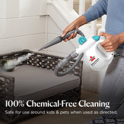 BISSELL Steam Shot Extended Reach Handheld Steam Cleaner, 1000W, 16ft Cord, 10 fl oz Tank, Chemical-Free Cleaning, 4171W