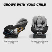 Baby Jogger City Turn Rotating Convertible Car Seat, 180-Degree Rotation, Rear to Forward Facing, COOLMAX Fabric, Onyx Black, 8JJ05OXK