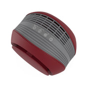 Pure Enrichment PureZone Halo True HEPA Air Purifier, 2-Stage Filtration, 3 Fan Speeds, Timer Settings, Red, PEAIRDSK-R