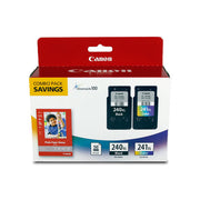 Canon 5206B005 PG-240XL / CL-241XL Ink Cartridge, Photo Paper Combo Pack