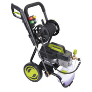 Snow Joe SPX9009-PRO Electric Pressure Washer, 13.5-Amp, 1800 PSI, 1.6 GPM, Steel-Frame Roll Cage, Onboard Hose Reel with 25-ft Steel-Reinforced Hose, Adjustable Pressure Valve, Five Quick-Connect Spray Tips, Model SPX9009-PRO