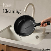 Carote A11060 21 Pieces Nonstick Cookware Set, Pots and Pans Set with Detachable Handles, Oven/Dishwasher Safe, Black