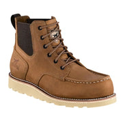 Irish Setter Pipestone Chelsea Wedge Work Boots for Men, Light Brown Leather, Durable Polyurethane Outsole with Tractio Technology