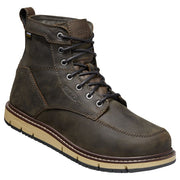KEEN Utility San Jose 6'' Waterproof Soft-Toe Work Boots for Men - Cascade Brown/Black - 13M