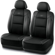 Skechers 23SK81 2 Piece Car Seat Cover Air Cooled Memory Foam Black Universal Fit