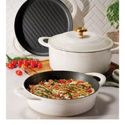 Tramontina 80131/520DS 4-Piece Stackable Enamel Cast Iron Cookware Set