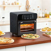 TINANA  YH-AF-13 10 QT Air Fryer Oven, 8 Preset Functions, LED Smart Touch Display, Oil-Less Cooking, Black