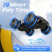 AUOSHI 1217 1:14 Upgraded RC Car, Metal Drivetrain, 60MPH Brushless Motor, Blue, 1217
