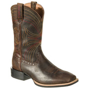 Ariat 10010963 Sport 11'' Wide Square Toe Western Boots for Men - Distressed Brown - 8M