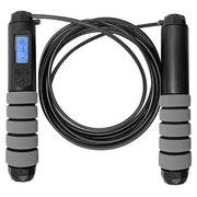 Athletic Works AW41041 10 ft. Adjustable Length Digital Weighted Jump Rope with Calorie Counter, Black