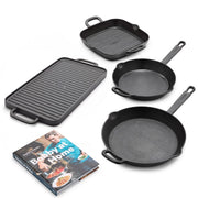 Bobby Flay By Greenpan 4-Piece Cast Iron Set