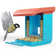 WYZE WYZEBF Bird Feeder Camera Case Compatible with Wyze Battery Camera Pro, Blue and Orange