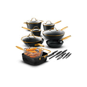 Granitestone 20-Pc. Non-Stick Cookware Set - BLACK ONE SIZE