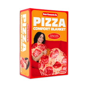 What Do You Meme? Pizza Throw Blanket, Oversized 65 in, Soft Fleece with Realistic Pepperoni Design, Multicolor, CBP565