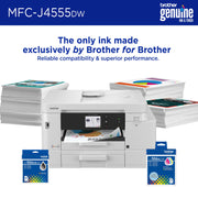 Brother INKvestment 4555 Wireless Color Inkjet All-in-One Printer, 2.7