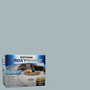 Rust-Oleum EpoxyShield Basement Floor Coating Kit, Durable Two-Part Epoxy, Gray Satin, 1 Gallon, 391282