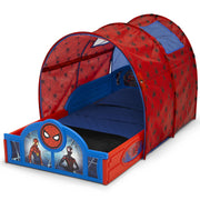 Delta Children BB81422SM Marvel Spider-Man Sleep and Play Toddler Bed with Tent Guardrails
