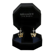Brilliance Fine Jewelry XY815275 Adult Female 10KT Yellow Gold Butterfly Fish Hook Earrings