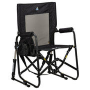 GCI Outdoor 378343-BASS001 Stowaway Rocker Camp Chair, Black Topo