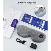 Aroma Season Cordless Heated Eye Mask, Warm Eye Compress for Dry Eyes, Stye, Blepharitis, Chalazion, MGD, USB Rechargeable, Gray