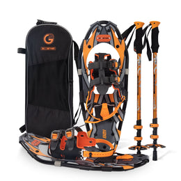 GO2GETHER G2 21Inches Light Weight Snowshoes, with Special EVA Padded Ratchet Binding, Heel Lift, Toe Box, Flexible Pivot Bar