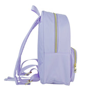 Hello Hobby Nylon Backpack, Customizable Small Travel Craft Storage Bag, Purple, 11x6x13 in, HH-BP-GR