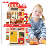FANL FANL-PH-1 Kitchen Playset, 48Pcs 28Inch Pretend Play Food Toys Kitchen Set for Boys and Girls, Kitchen Toy