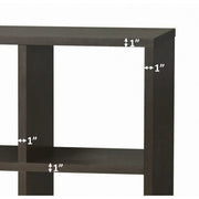 Better Homes & Gardens BH5336278612129 8-Cube Organizer with Metal Base, Espresso