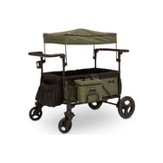 Delta Children 60003-2182 Jeep Deluxe Wrangler Stroller Wagon with Cooler Bag and Parent Organizer Black Green
