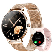 Tikland JX523 Smart Watch for Women, 1.27-Inch Thin Face, Bluetooth Call, IP68 Waterproof, Rose Pink