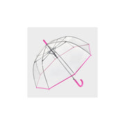 ShedRain Bubble Umbrella, Pearl Pink, Manual Solid Design, Plastic Crook Handle, 52