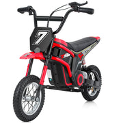 Neche MX350 Electric Powered Motorcycle for Kids Age 13+, Red - Safe and Comfortable
