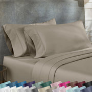California Design Den Pillowcase Set, 400 Thread Count Cotton Sateen, Soft Breathable, Standard and Queen Size, Taupe, Pack of 2