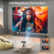 ARTSEA Wireless Portable Pico Projector, 1080p Full HD with 4K Support, Built-in Battery, Adjustable Tripod, 60-Inch Screen, Mini Outdoor Home Cinema PROJECTORA2