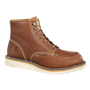 Carhartt CMW6175 Waterproof Wedge Work Boots for Men - Red/Brown - 9.5M
