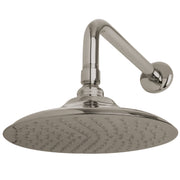 Kingston Brass Victorian 7-3/4 Inch Round Raindrop Brass Shower Head with 12-Inch Shower Arm, Polished Brass Finish, Rain Spray, K136A2CK
