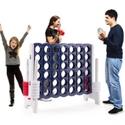 Costway SP37376 Jumbo 4-to-Score 4 in A Row Giant Game Set Indoor Outdoor Adults Kids Family Fun