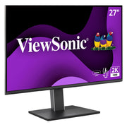 ViewSonic VG2752-2K 27-Inch QHD IPS Monitor, 100Hz Refresh Rate, USB-C with 65W Charging, HDMI, DisplayPort, Ergonomic Stand with Tilt Swivel Pivot Height Adjust, USB Hub