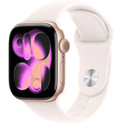 Apple Watch Gen 11 Series 11 Cell 42mm Rose Gold Aluminum - Light Blush Sport Band MF8E4LW/A